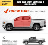 Truck Side Steps Running Boards for 2015-2025 Chevy Colorado & GMC Canyon Crew Cab (4 Full Size Doors) | Yzona